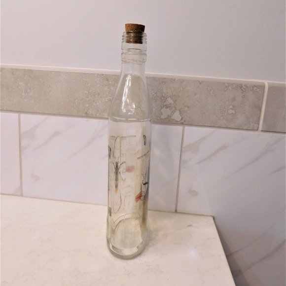 Insect Decorated Corked Glass Bottle - Picture 2 of 5